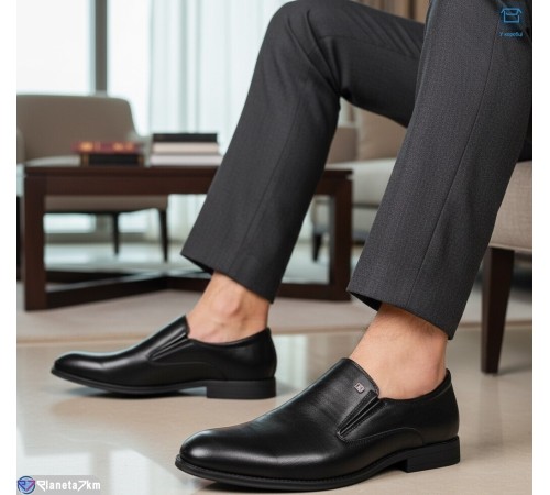 Туфлі чоловічі на весну/осінь (8 пар р.39-44) чорний  "KULIBABA"