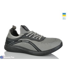 Кросівки чоловічі на літо (10 пар р.41-45) сірий  "MURMUR"