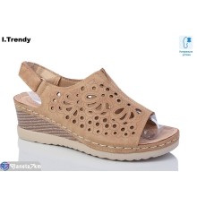 Босоніжки жіночі на літо (8 пар р.37-42) коричневий  "Trendy"