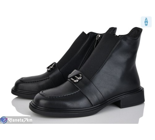 Черевики жіночі на весну/осінь (6 пар р.36-40) чорний  "MARADONA"