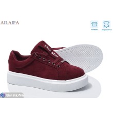 Кросівки жіночі на весну/осінь (8 пар р.36-41) бордовий  "Latifa"