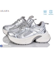 Кросівки жіночі на весну/осінь (6 пар р.36-41) срібний  "Latifa"