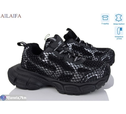 Кросівки жіночі на весну/осінь (8 пар р.36-41) чорний  "Latifa"