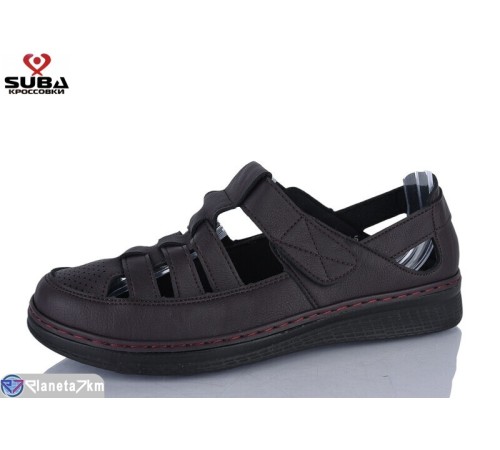 Туфлі жіночі на літо (8 пар р.37-41) бордовий  "SUBA"