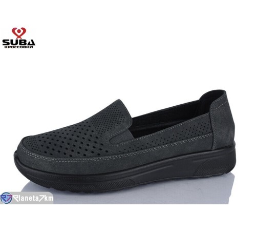 Туфлі жіночі на літо (8 пар р.37-41) сірий  "SUBA"