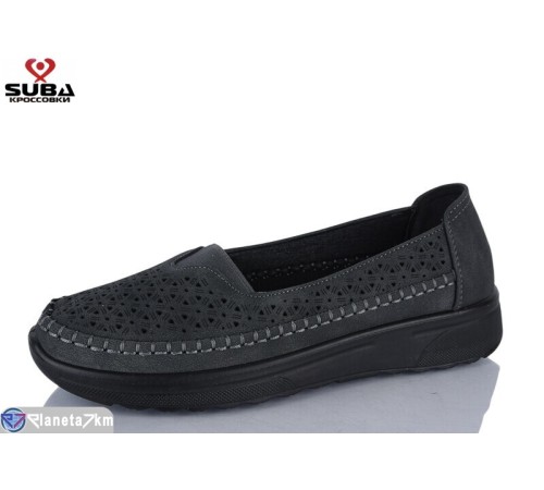 Туфлі жіночі на літо (8 пар р.37-41) сірий  "SUBA"