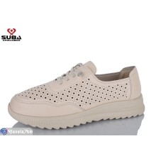 Кросівки жіночі на літо (6 пар р.40-42) бежевий  "SUBA"