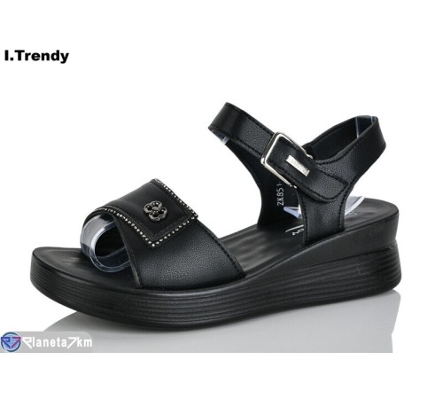 Босоніжки жіночі на літо (8 пар р.36-41) чорний  "Trendy"