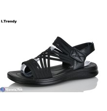 Босоніжки жіночі на літо (8 пар р.36-41) чорний  "Trendy"