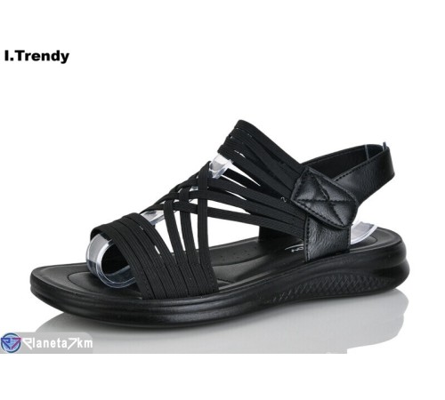 Босоніжки жіночі на літо (8 пар р.36-41) чорний  "Trendy"