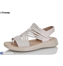 Босоніжки жіночі на літо (8 пар р.36-41) бежевий  "Trendy"