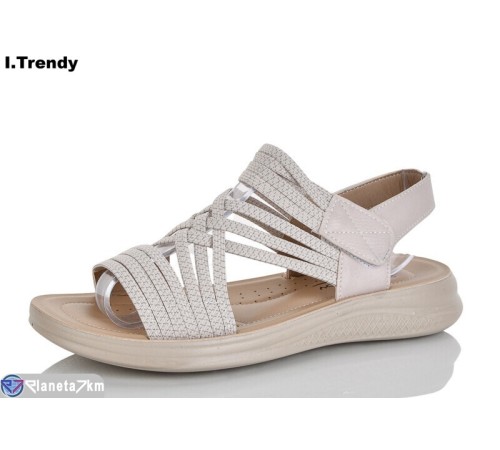 Босоніжки жіночі на літо (8 пар р.36-41) бежевий  "Trendy"