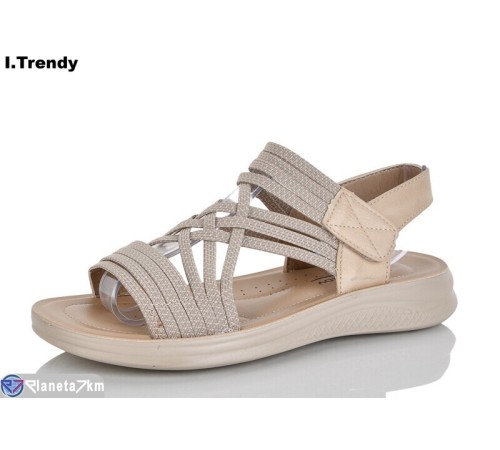 Босоніжки жіночі на літо (8 пар р.36-41) коричневий  "Trendy"