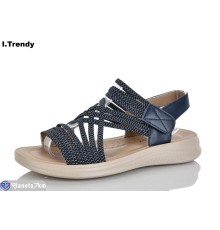 Босоніжки жіночі на літо (8 пар р.36-41) синій  "Trendy"