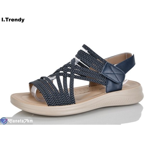 Босоніжки жіночі на літо (8 пар р.36-41) синій  "Trendy"