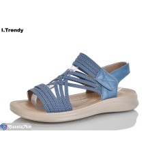 Босоніжки жіночі на літо (8 пар р.36-41) блакитний  "Trendy"