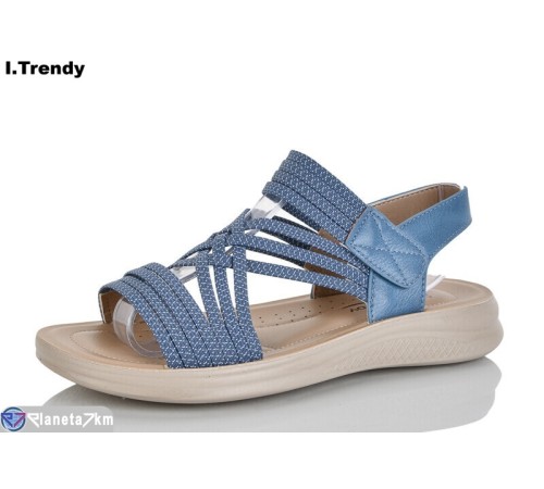 Босоніжки жіночі на літо (8 пар р.36-41) блакитний  "Trendy"