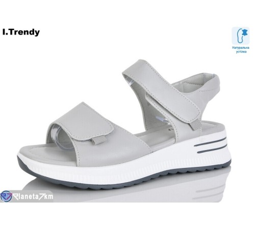 Босоніжки жіночі на літо (8 пар р.36-41) сірий  "Trendy"