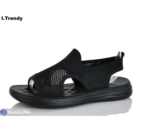 Босоніжки жіночі на літо (8 пар р.36-41) чорний  "Trendy"