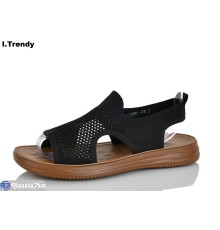 Босоніжки жіночі на літо (8 пар р.36-41) чорний  "Trendy"