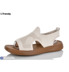 Босоніжки жіночі на літо (8 пар р.36-41) бежевий  "Trendy"