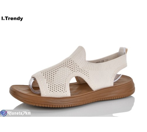 Босоніжки жіночі на літо (8 пар р.36-41) бежевий  "Trendy"