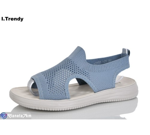 Босоніжки жіночі на літо (8 пар р.36-41) синій  "Trendy"