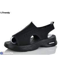 Босоніжки жіночі на літо (8 пар р.36-41) чорний  "Trendy"