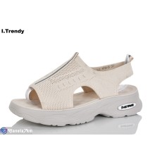 Босоніжки жіночі на літо (8 пар р.36-41) бежевий  "Trendy"