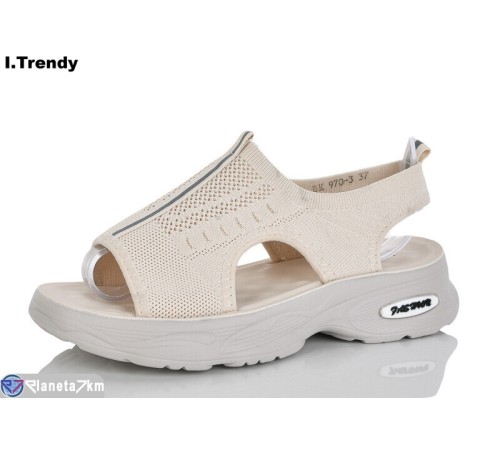 Босоніжки жіночі на літо (8 пар р.36-41) бежевий  "Trendy"