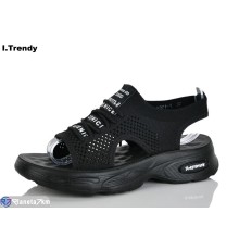 Босоніжки жіночі на літо (8 пар р.36-41) чорний  "Trendy"