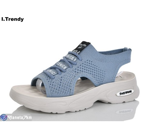 Босоніжки жіночі на літо (8 пар р.36-41) синій  "Trendy"