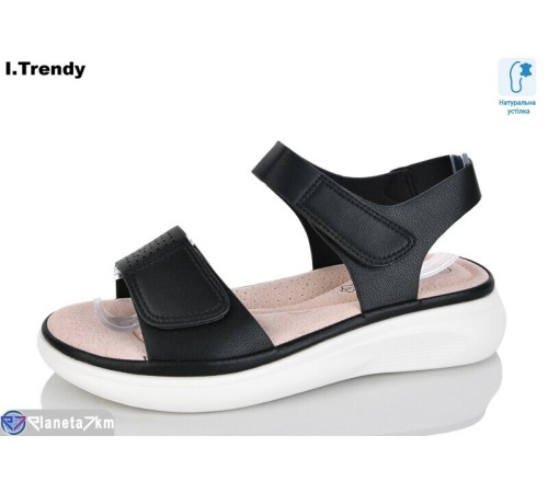 Босоніжки жіночі на літо (8 пар р.36-41) чорний  "Trendy"