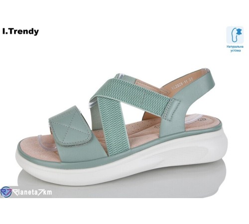 Босоніжки жіночі на літо (8 пар р.36-41) зелений  "Trendy"