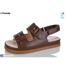 Босоніжки жіночі на літо (8 пар р.36-41) коричневий  "Trendy"