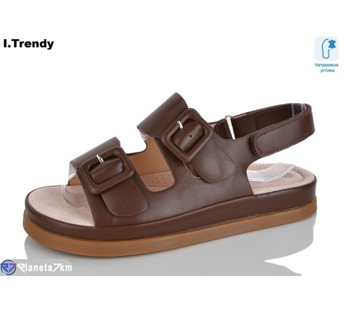 Босоніжки жіночі на літо (8 пар р.36-41) коричневий  "Trendy"