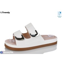 Шлепки жіночі на літо (8 пар р.36-41) білий  "Trendy"