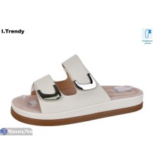 Шлепки жіночі на літо (8 пар р.36-41) бежевий  "Trendy"