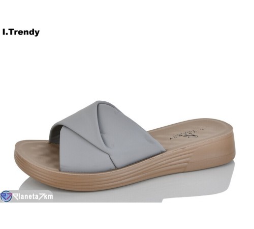 Шлепки жіночі на літо (8 пар р.36-41) сірий  "Trendy"