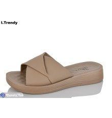 Шлепки жіночі на літо (8 пар р.36-41) коричневий  "Trendy"