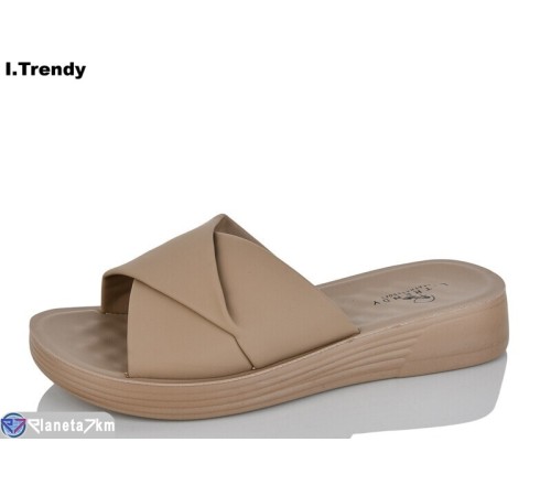 Шлепки жіночі на літо (8 пар р.36-41) коричневий  "Trendy"