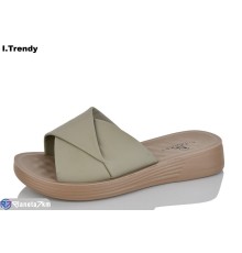 Шлепки жіночі на літо (8 пар р.36-41) зелений  "Trendy"