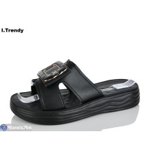 Шлепки жіночі на літо (8 пар р.36-41) чорний  "Trendy"