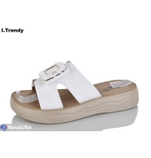 Шлепки жіночі на літо (8 пар р.36-41) білий  "Trendy"
