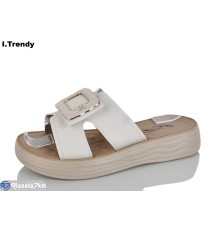 Шлепки жіночі на літо (8 пар р.36-41) бежевий  "Trendy"