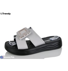 Шлепки жіночі на літо (8 пар р.36-41) сірий  "Trendy"