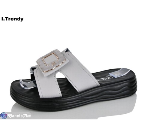 Шлепки жіночі на літо (8 пар р.36-41) сірий  "Trendy"