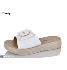 Шлепки жіночі на літо (8 пар р.36-41) білий  "Trendy"