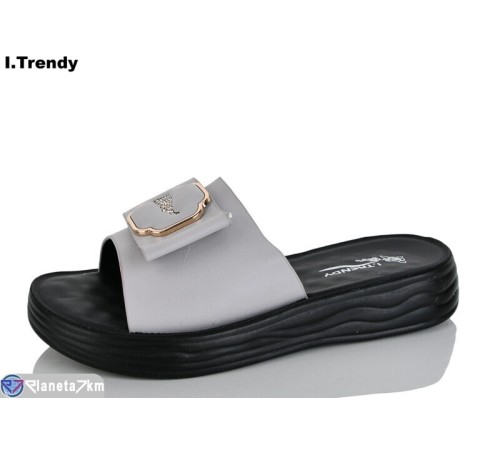 Шлепки жіночі на літо (8 пар р.36-41) сірий  "Trendy"