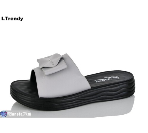 Шлепки жіночі на літо (8 пар р.36-41) сірий  "Trendy"